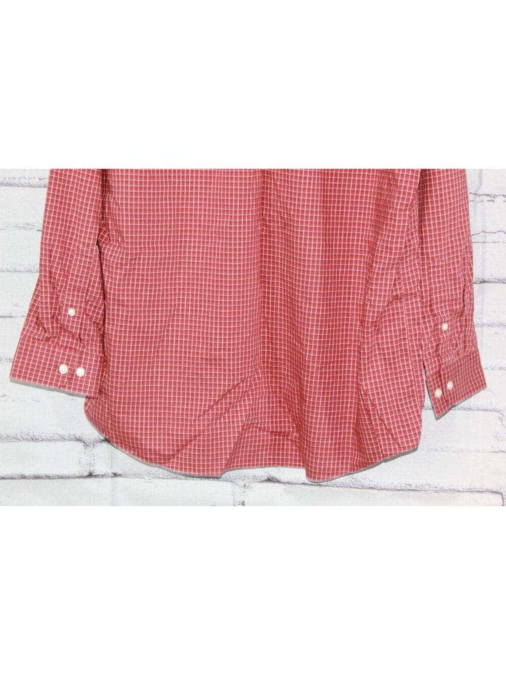 LL Bean Wrinkle Free Kennebunk Sport Shirt Check Office Preppy Casual Red L Tall - Picture 6 of 10